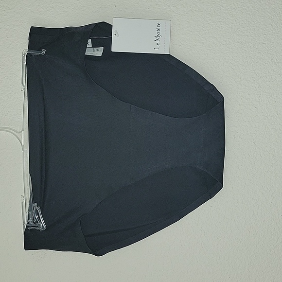 LE MYSTERE seamless high waist brief, panties, laser cut edges, S, Black, NWT - Picture 3 of 10